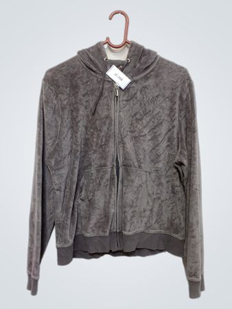 Juicy Couture Velours-Reißverschluss-Hoodie
