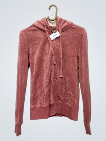 Juicy Couture Velours-Reißverschluss-Hoodie