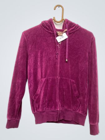 Juicy Couture Samt-Kapuzensweatshirt