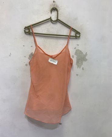 Orange Trägertop mit Etikett NT-72644