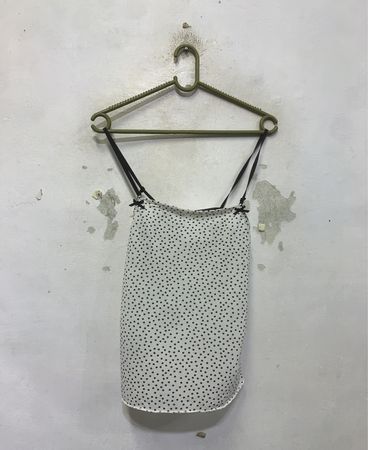 FUKUSKE COLLAGE gepunktetes Trägershirt