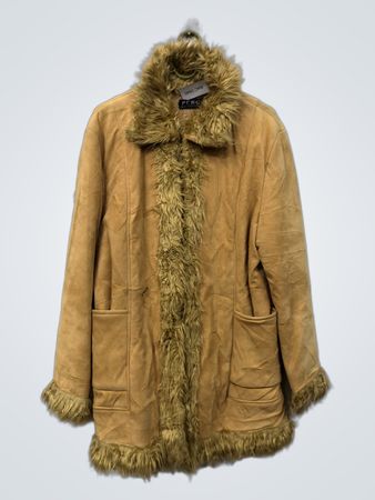PCHG Suede and Fur Lined Coat