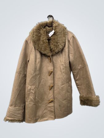 BLEU Pelzbesatzte Jacke