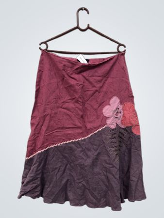 Somewhere Women's Midi Rock mit Blumenapplikation