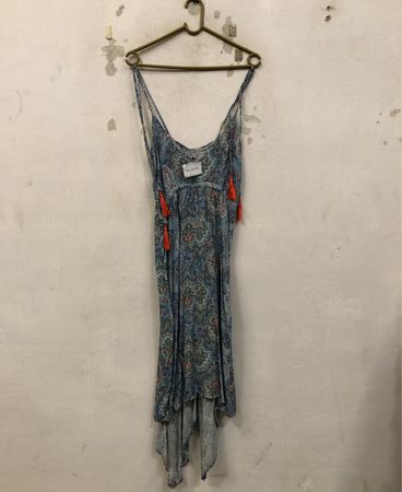 Amisu Paisley-Print-Maxikleid