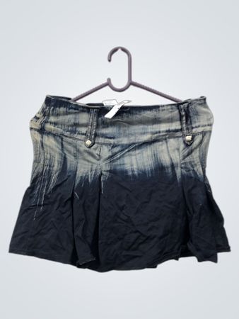 Hopanni Damen Faltenjeansrock