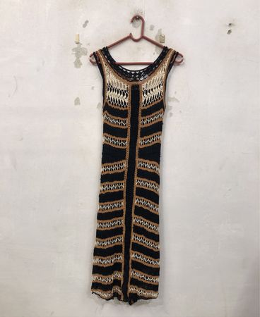 amitié gehäkeltes Strickkleid