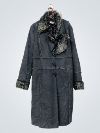 Cappotto lungo da donna Zelia foderato in ecopelliccia