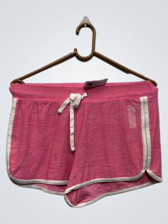 Justice Pink-Shorts mit weißer Einfassung