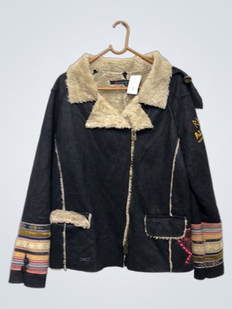 Desigual Jacke mit Kunstpelzfutter