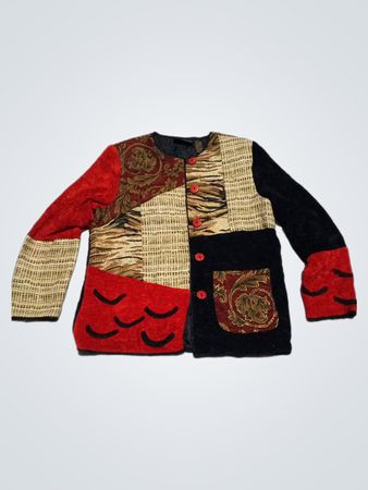 CAPRI Damen-Patchworkjacke