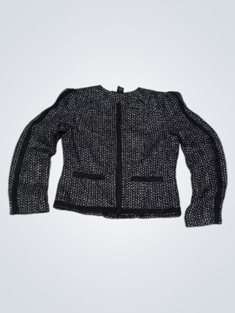 NEW DIRECTIONS Damen Schwarz & Weiß Tweed Jacke