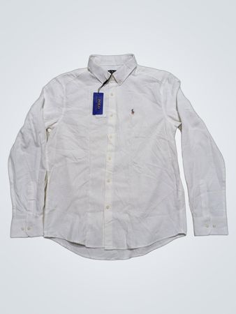 Polo Ralph Lauren Herren Weißes Button-Down-Hemd