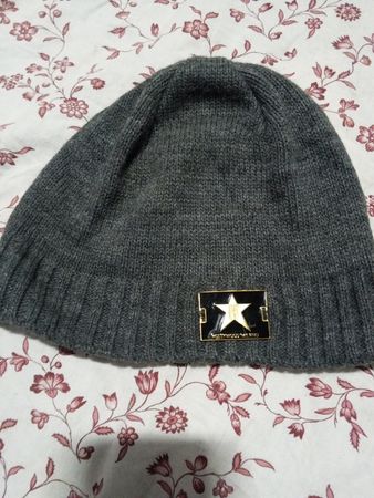 Hollywood Milano Grey Beanie mit Sternlogo