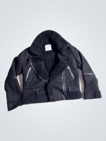 The Iconic Faux Shearling Biker Jacket