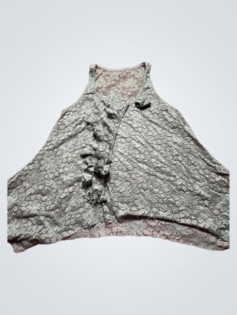 Unbranded Grey Lace Tank Top