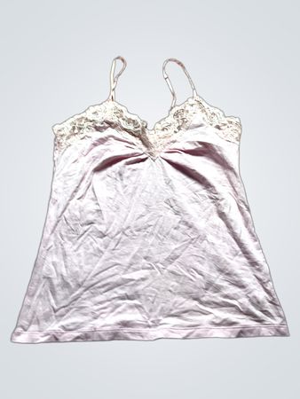 White Lace Trim Camisole