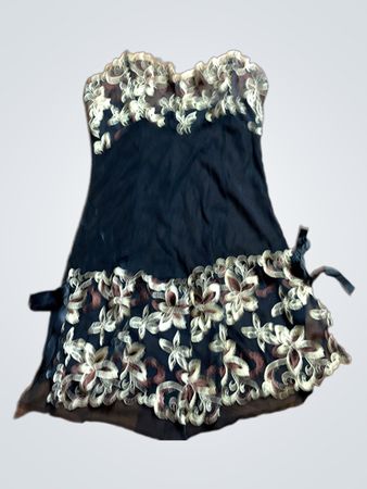 Black Lace Trim Top