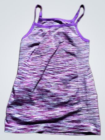 Purple Striped Tank Top