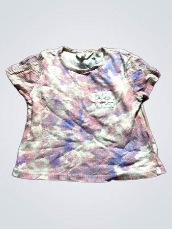 Dolce & Gabbana Tie-Dye Ribbed Crop Top