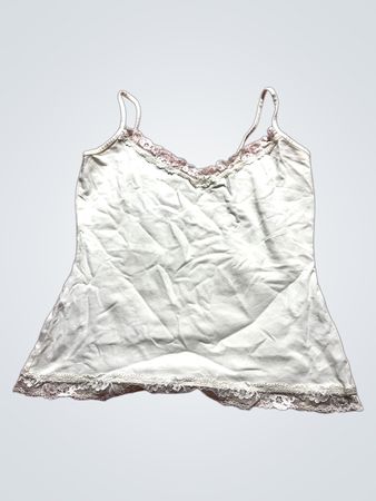 White Lace Trim Camisole