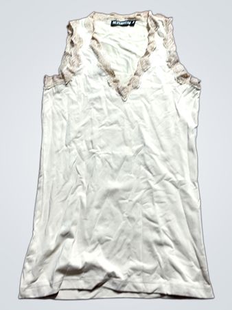 Beige Sleeveless Top