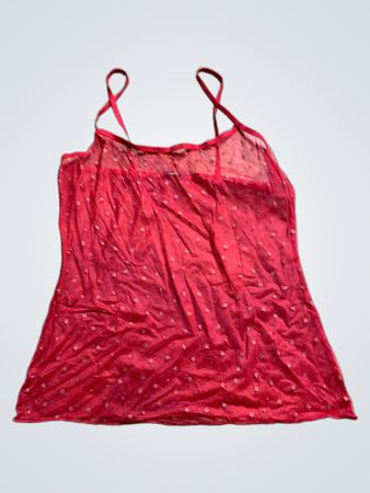 Red Sheer Camisole