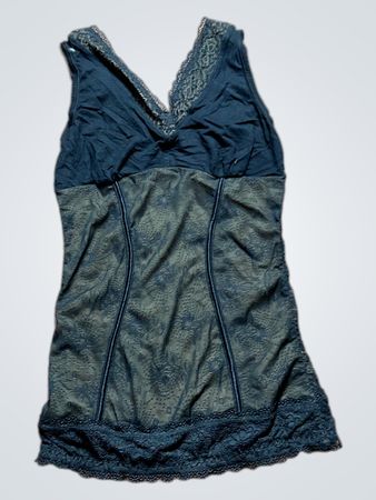 Unbranded Black Lace Trim Cami Top