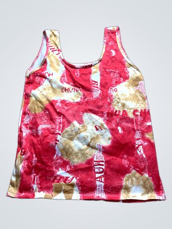 Red and Gold Tank Top