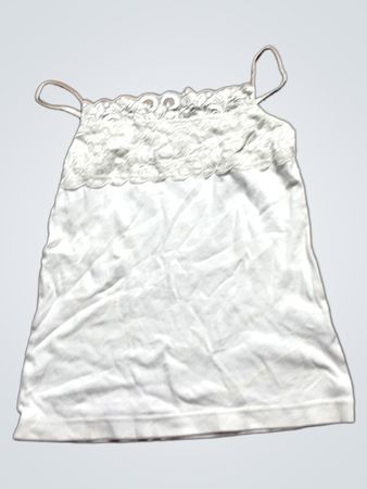 White Lace-Trimmed Camisole