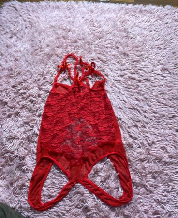 Red Lace Bodysuit