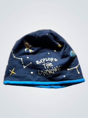 Navy Blue Space Beanie