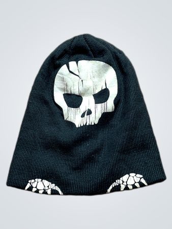 Unbranded Black Knit Skull Beanie