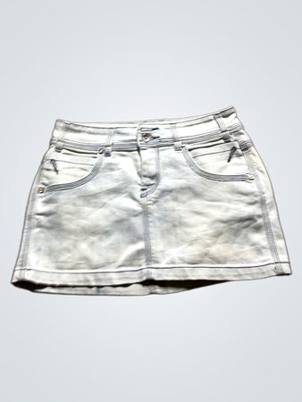 Gray Denim Skirt
