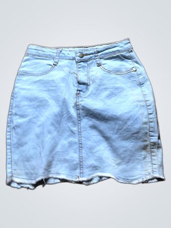 Light Blue Denim Skirt