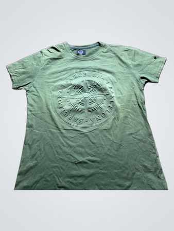 Green T-Shirt with Compass Design