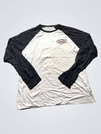 Wrangler Black and White Raglan Long Sleeve Shirt