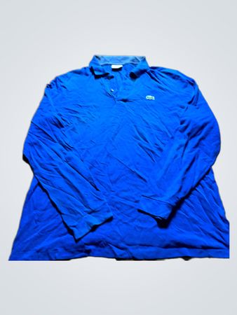 Lacoste Blue Long-Sleeve Polo Shirt