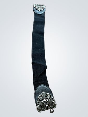 Black Leather Gun Holster Strap