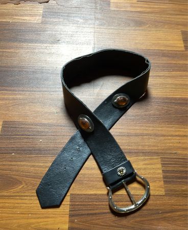 Black Leather Belt