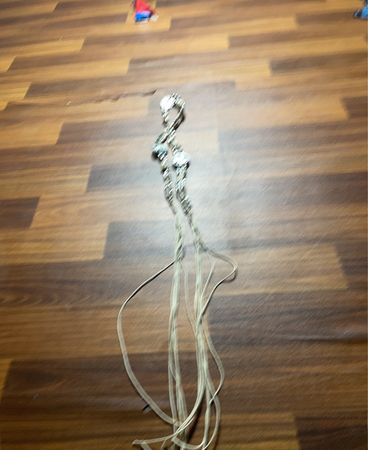 Silver Necklace with Beads