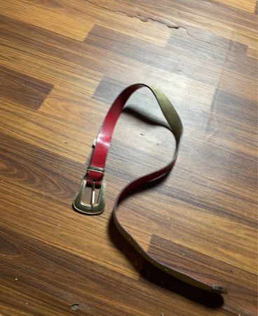 Adjustable Red Strap with Metal Buckle