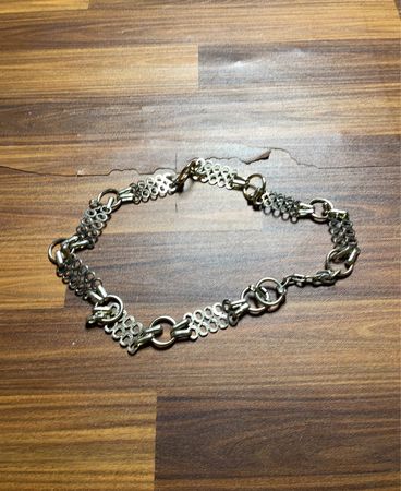 Silver-Toned Chain Bracelet
