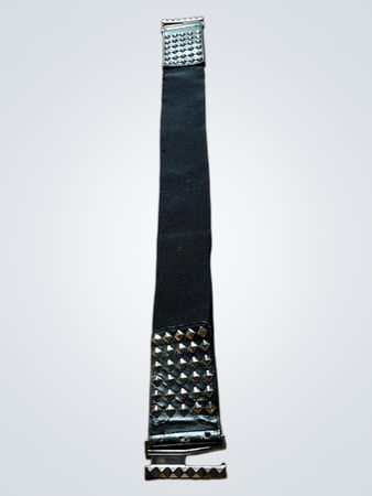 Black Belt with Metal Studs