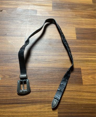 Unbranded Black Studded Leather Belt