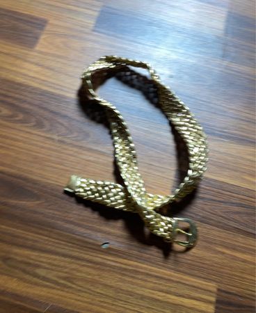 Gold-Toned Braided Belt