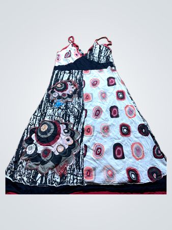 Long Dress with Abstract Pattern