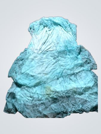 Unbranded Aqua Ombre Chiffon Maxi Dress