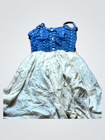 Blue and White Dress