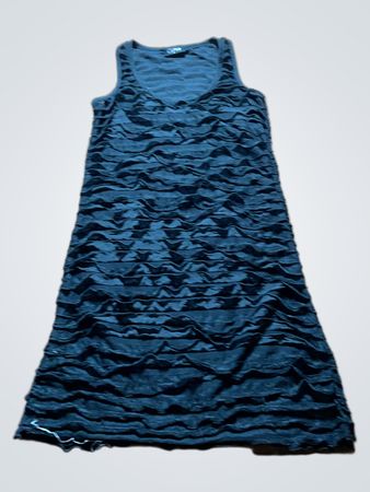 Black Ruched Sleeveless Dress